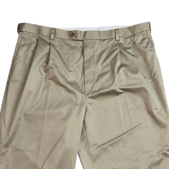 Round Tree & York Mens Pleated Front Chino Pants-44x32-GUC - Picture 2 of 6